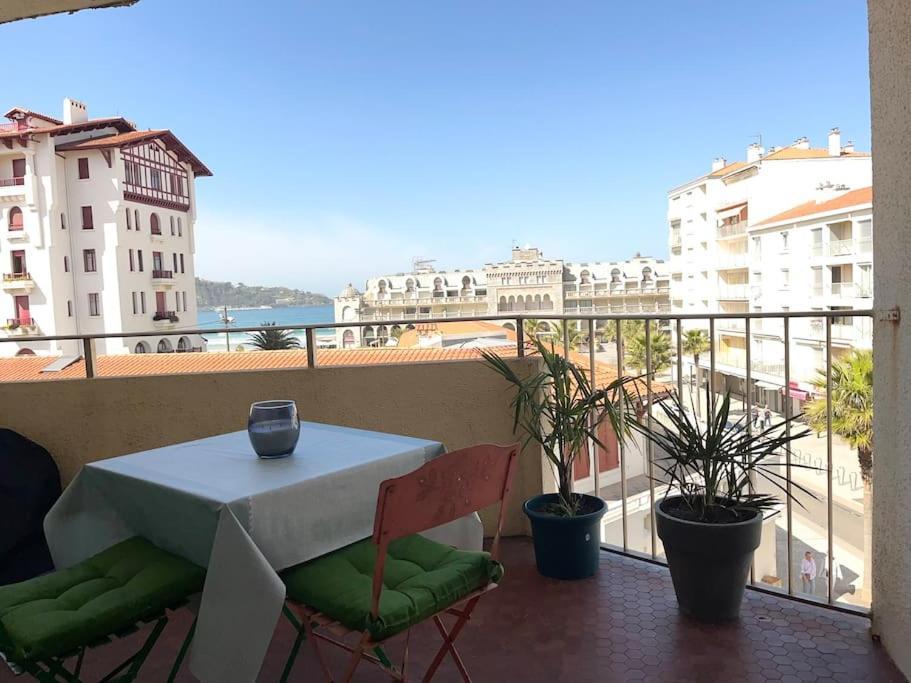 Hendaye Plage Charmant Studio 2Pers Avec Grande Terrasse Vue Mer Exterior foto